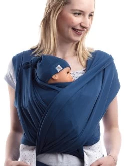 Babytrage "Flexi Newborn" In Dunkelblau -BabyTraum Deutschland Verkaufs-Shop schmusewolke babytrage flexi newborn in dunkelblau 2