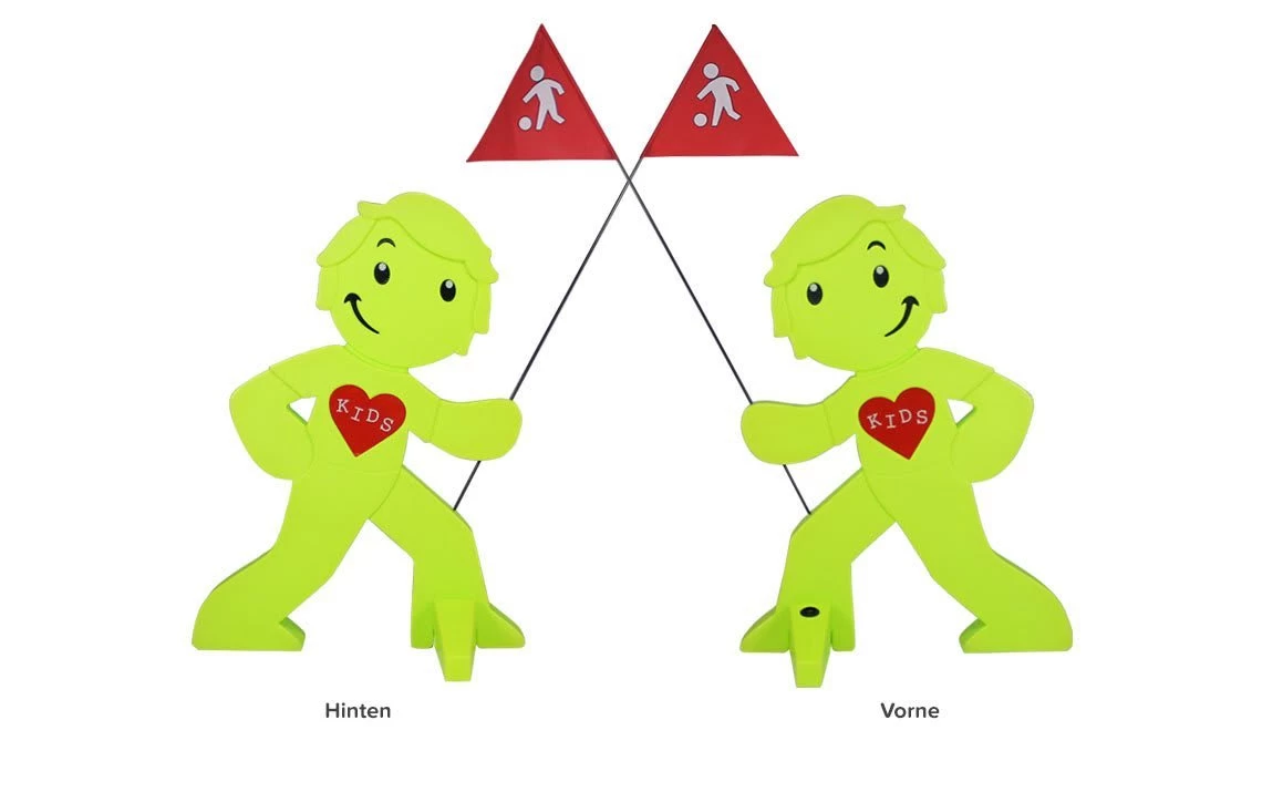 StreetBuddy Warnfigur Für Kindersicherheit In Grün 5 StreetBuddy Warnfigur Für Kindersicherheit In Grün – Bild 5