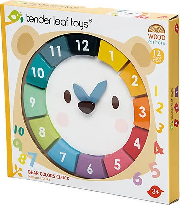 Tender Leaf Toys Steckspiel Uhr 1 Tender Leaf Toys Steckspiel Uhr