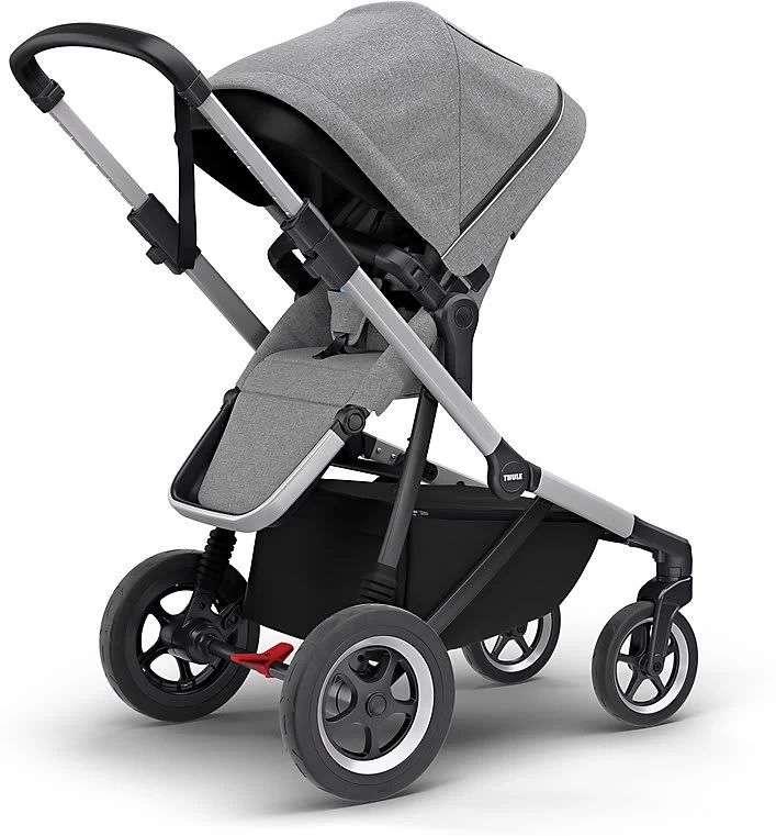 Thule Sleek + Bassinet, Stadtbuggy Mit Kinderkörbchen, Grey Melange 3 Thule Sleek + Bassinet, Stadtbuggy Mit Kinderkörbchen, Grey Melange – Bild 3