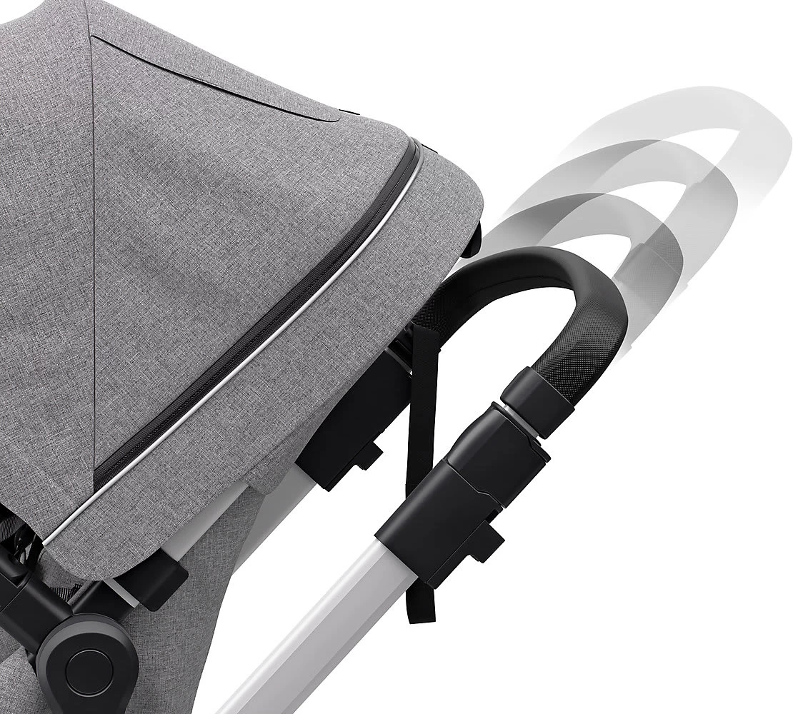 Thule Sleek + Bassinet, Stadtbuggy Mit Kinderkörbchen, Grey Melange 7 Thule Sleek + Bassinet, Stadtbuggy Mit Kinderkörbchen, Grey Melange – Bild 7