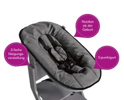 Babyaufsatz "tiSsi" In Grau / Anthrazit 8 Babyaufsatz "tiSsi" In Grau / Anthrazit -BabyTraum Deutschland Verkaufs-Shop tissi babyaufsatz tissi in grau anthrazit 3