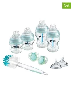 9tlg. Babyflaschen-Set In Transparent/ Hellblau