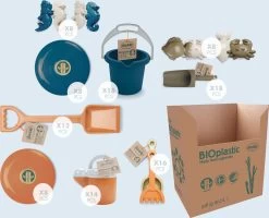 Dantoys BIO Sand- Und Wasserset Sandkastenspielzeug Maxi Set Für Kitas 110 Teile