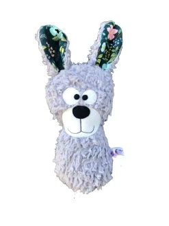 Rassel "Hase Doris Dampf" In Lila/Blau