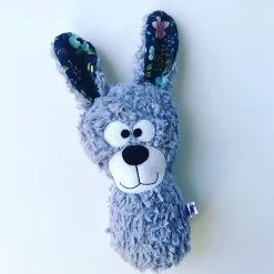 Rassel "Hase Doris Dampf" In Lila/Blau -BabyTraum Deutschland Verkaufs-Shop trudchens welt rassel hase doris dampf in lila blau 3